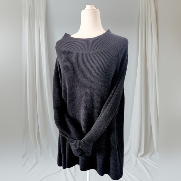 Eileen Fisher Turtle Neck Black Sweater Size 2XL - Picture 2 of 6